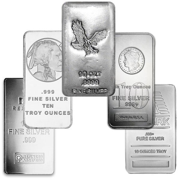 10 Oz Silver Bars