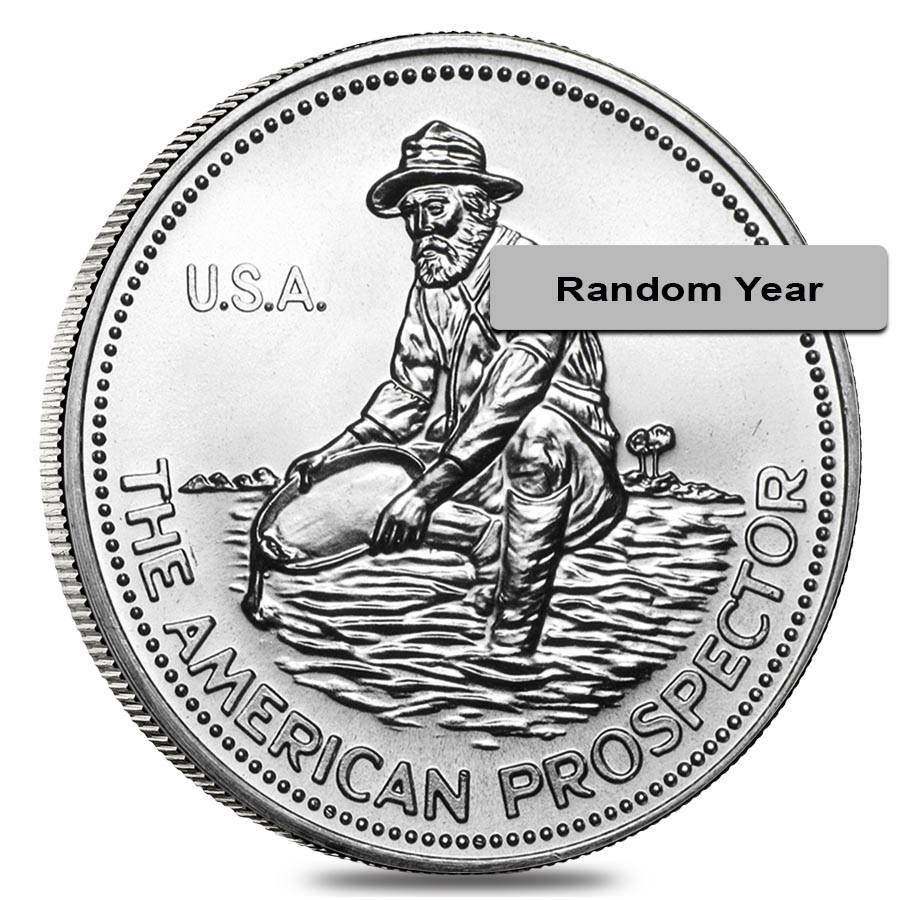 1 oz Engelhard Prospector Silver Round .999 Fine (Random Year) - Dave ...