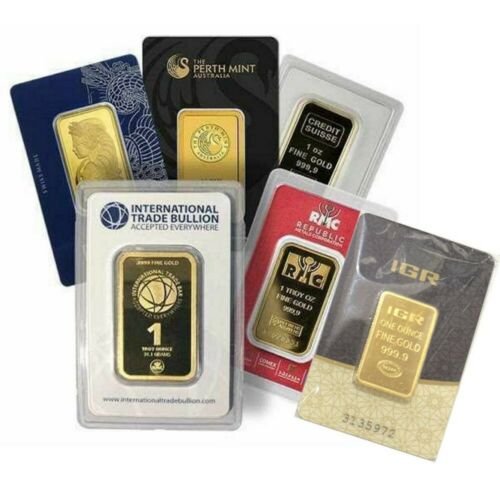 1 Oz Gold Bars