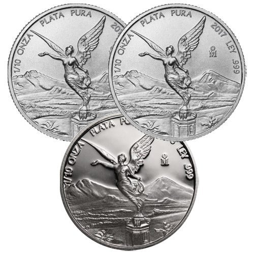 1/10 oz Mexican Silver Libertad Coin (Random Year)