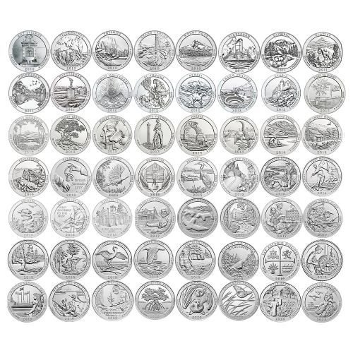 2010-2021 America the Beautiful 56 Burnished Silver Coin Sets - Dave ...